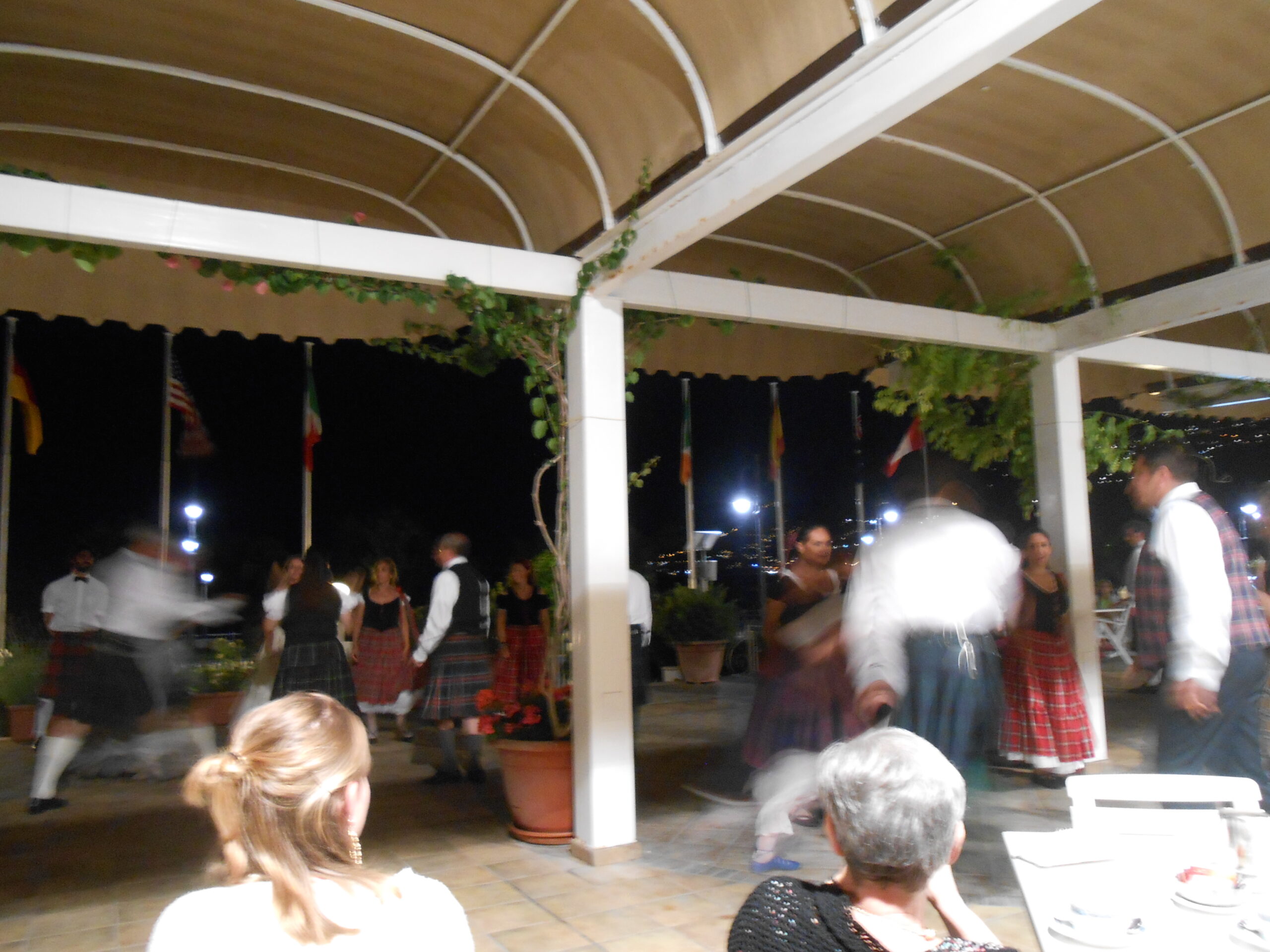 scottish dancers in a pavilion